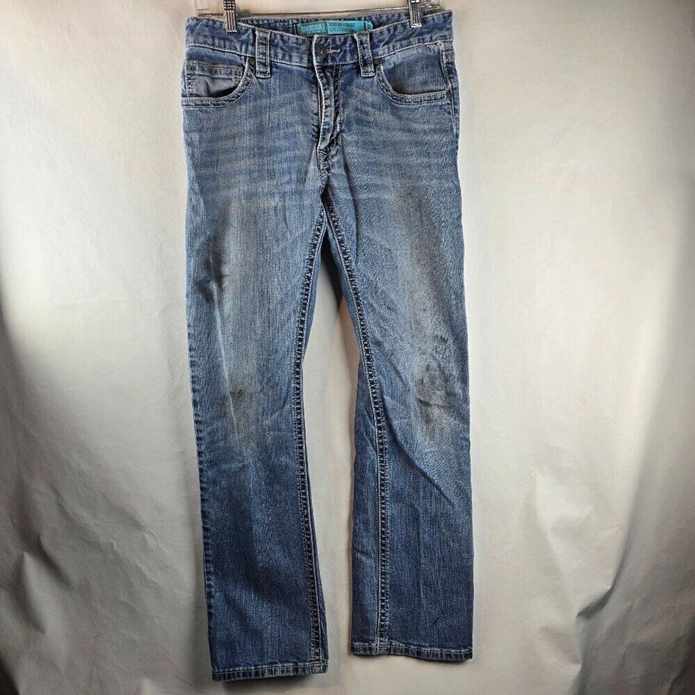Rock and Roll Cowboy Jeans Mens 30X32 Blue Denim Revolver Slim Straight Chore